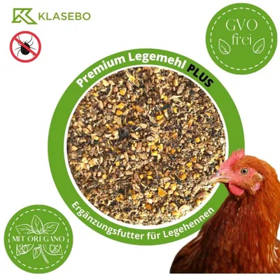 Immagine prodotto di Mangime per galline 25 kg, Premium farina di guscio d’uovo con origano, per oche e anatre