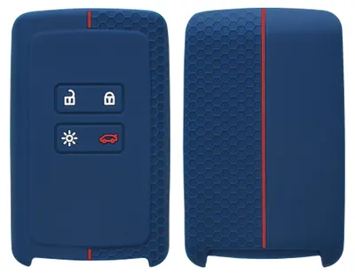 Produktbild von kwmobile Schlüsselhülle für Renault 4-Tasten Smartkey Autoschlüssel (nur Keyless Go) Hülle - Autoschlüssel Schlüssel Hülle aus Silikon - Schlüsseletui