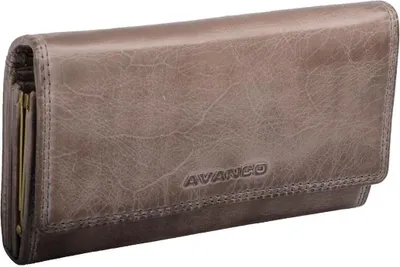 Produktbild von schicke Geldbörse Damen Leder Portemonnaie, taupe