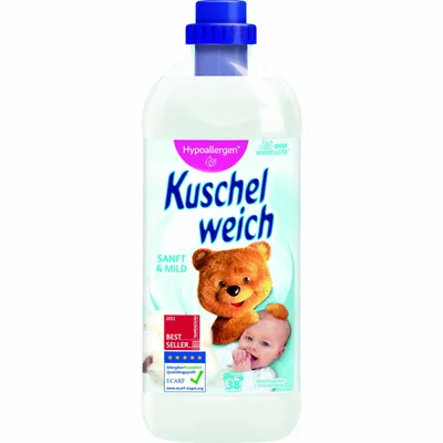 Produktbild von Kuschelweich změkčovač tkanin Gentle and Mild na 38 pracích dávek 1000ml