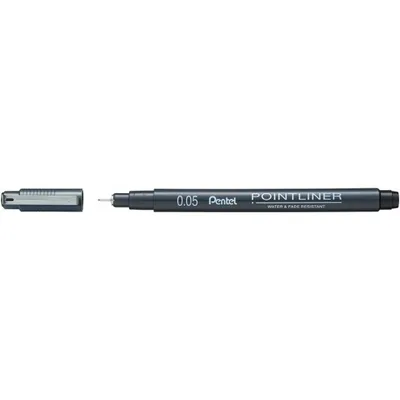 Image de PentelArts Fineliner permanent Pointliner noir 0,05 mm