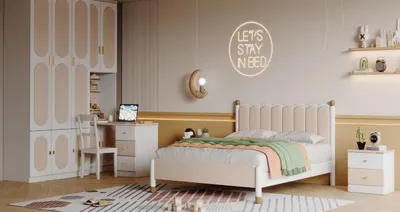 Immagine prodotto di Cameretta per bambini set letto armadio scrivania set design