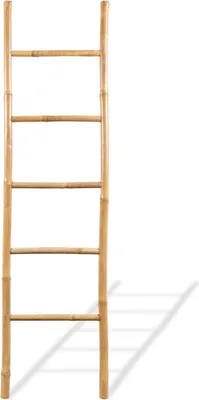 Obrázek produktu pro vidaXL Žebřík na ručníky s 5 příčkami Bamboo 150 cm