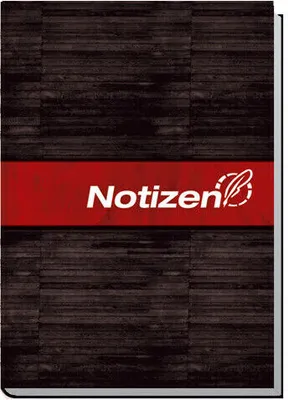 Produktbild von Häfft Notizbuch Pocket A6 kariert schwarz/rot