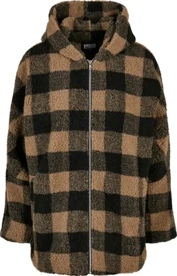Image de Urban Classics - Veste à capuche pour femme TN464 (L) (Noir/Brun doux)
