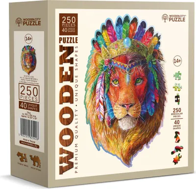 Image de Puzzle en bois Lion mystique 250 pièces
