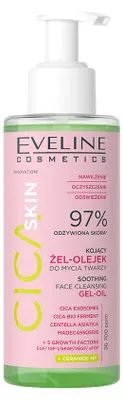 Immagine prodotto di Eveline Cosmetics Cica Skin – gel detergente, detergente, idratante