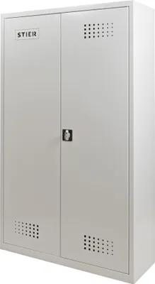 Produktbild von STIER Umweltschrank, mit 4 verzinkten Wannenböden, 1950x1200x420mm, abschließbar, für Gefahrstoffe, robuste Bauweise
