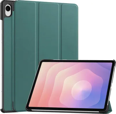 Produktbild von Schutzhülle für Galaxy Tab S11, Bizon Case Tab Croc, Dunkelgrün