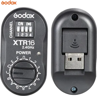 Obrázek produktu pro Godox XTR-16 bleskový přijímač 2,4G X-systém – 100 m, 16 kanálů, pro X1 XT-16.