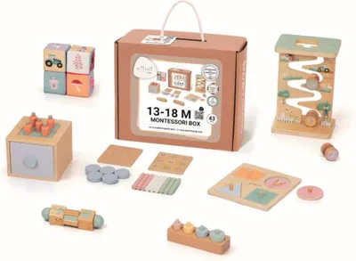 Obrázek produktu pro eliNeli Sada montessori hraček pro děti od 1 roku (13–18 měsíců) - edukativní box