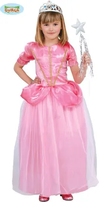 Produktbild von rosa Märchen Prinzessin - Kostüm für Mädchen Gr. 110 - 146, Größe:140/146