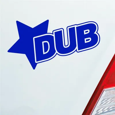 Produktbild von Auto Aufkleber Stern Tuning Star 12x7 cm Dunkelblau Sticker Heckscheibenaufkleber
