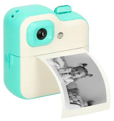 Produktbild von KIK KX3570 Sofortbildkamera für Kinder mit Thermodrucker, 32 GB, grün