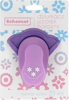 Zdjęcie produktu dla Dziurkacz ozdobny narożny 25mm 3 kwiatki MIX