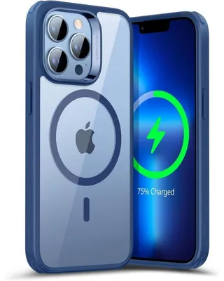 Obrázek produktu pro Pouzdro na iPhone 13 Pro, kompatibilní s MagSafe, hybridní provedení, ochrana proti pádům, odolné proti poškrábání, barva: světle modrá