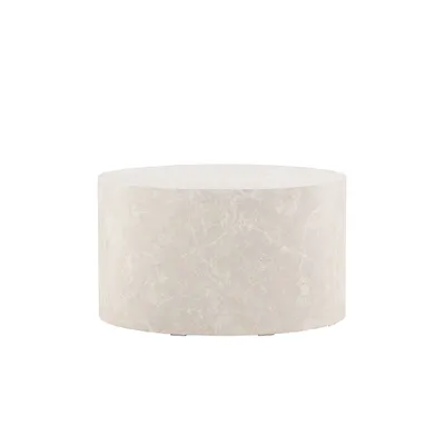 Image de York table basse Ø80 cm beige.