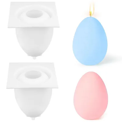 Produktbild von 2 Stück Silikonform Ostereier Kerzen Seife DIY Basteln