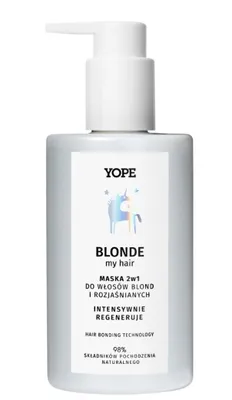 Image de Masque revitalisant pour cheveux blonds et décolorés, soin intensif, 98 % d'ingrédients naturels, 300 ml