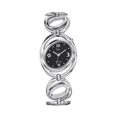 Imagen del producto de Reloj de pulsera analógico para mujer, color plateado, modelo GO, con correa de acero inoxidable, referencia D2UGO694821