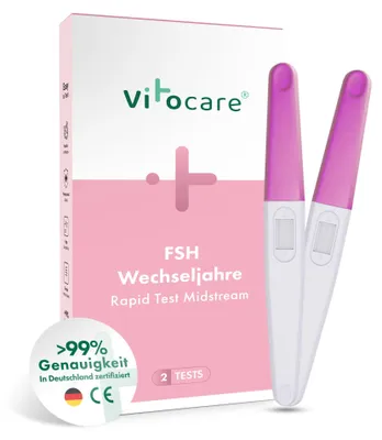 Produktbild von Vitocare Wechseljahre Test FSH | Menopause Selbsttest f. Zuhause 2x