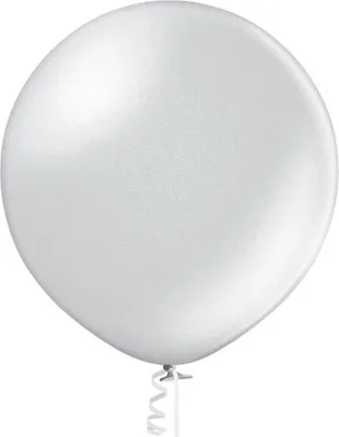 Zdjęcie produktu dla Balony Beauty&Charm, metalizowane srebrne, 61 cm, 2 szt.