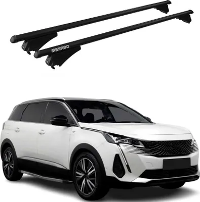 Obrázok produktu pre Tiger priečne strešné nosiče pre Peugeot 5008 2021–2024, čierne