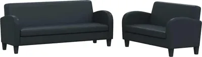 Zdjęcie produktu dla VidaXL 275227, Czarny, 3 siedz., Bawełna, Poliester, 1830 mm, 700 mm, 760 mm