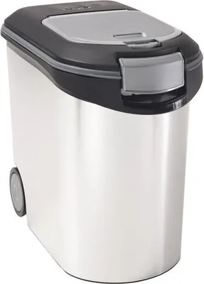 Obrázek produktu pro Kontejner na krmivo stříbrný 12kg