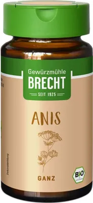 Produktbild von Brecht Gewürzmühle Anis ganz Glas,  35g
