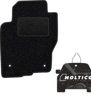 Produktbild von moto-MOLTICO Fahrer Fußmatte Auto Velours Fahrerseite Autoteppiche Schwarz Fahrermatte 1-teilig passend für Nissan Pathfinder 2010-2014