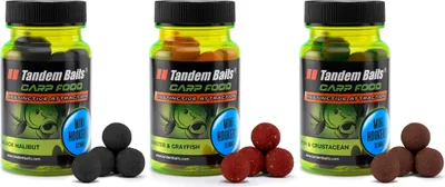 Produktbild von Tandem Baits 3-er Set Carp Food Perfection Mini Hookers Fish Flavour Mix, Karpfenfutter, Karpfen Angeln, Köder Große-Fische-Angeln, Karpfenzubehör Profis & Hobby-Angler, Angelfutter 12mm 5g