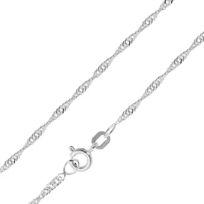 trendor 15705 Feine Singapur-Kette 925 Silber Kette Damen 1,8 mm Halskette 1