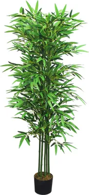 Image de Bambou Plante Artificielle Artificiel Plastique 160cm Decovego