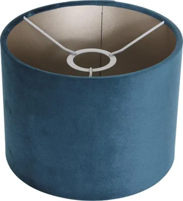 Produktbild von Steinhauer Lampenschirm/ Leuchtenschirm Velours Blau 20x20cm