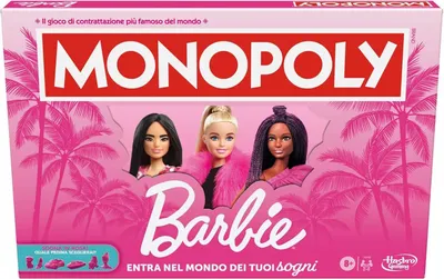 Imagen del producto de Monopoly Barbie (games) (Edición italiana) – Juego de mesa – Hasbro – 0+