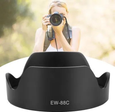 Produktbild von EW-88C Kamerahalterung aus schwarzem Kunststoff für Gegenlichtblende, passend für EF 24-70 mm F2.8 L II USM-Objektive