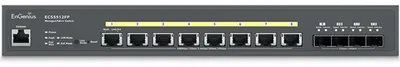 Produktbild von EnGenius ECS2512FP - Managed - L2+ - 2.5G Ethernet (100/1000/2500) - Vollduplex - Power over Ethernet (PoE) - Rack-Einbau