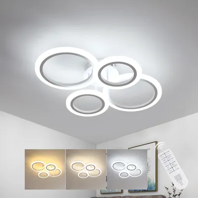 LED-Deckenleuchte dimmbar 32W 3600lm weiß 57cm 3000-6500K