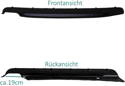 Image de Diffuseur arrière compatible avec les modèles BMW E46 M Package : Coupé, Cabriolet, Berline et Touring, couleur noire