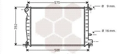 Image de VAN Wezel | Radiateur, refroidissement du moteur (18002219)