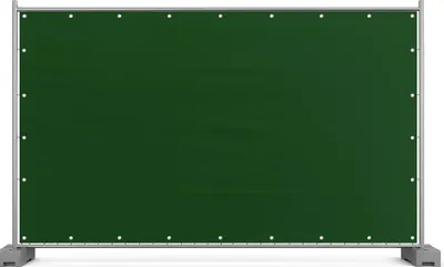 Produktbild von Bauzaunplane Sichtschutz-Plane PE-Gewebe mit Ösen Abdeckplane grün 1,76 x 3,41 m