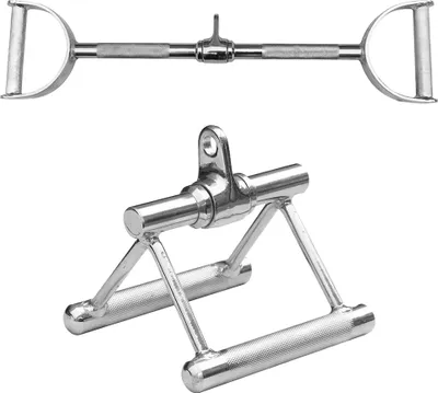 Produktbild von Sporttrennd 24 - Seilzug Set Parallelgriff mit Gelenk + Latzugstange mit Hufgriff