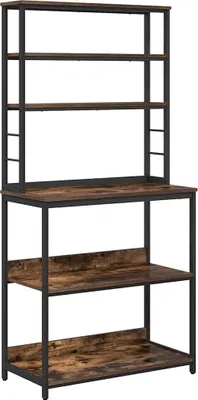 Produktbild von Küchenregal Geräucherte Eiche 80 x 40 x 168 cm Holzwerkstoff