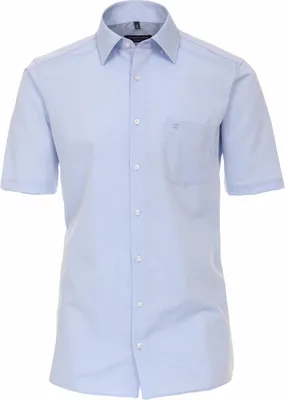 Produktbild von CASAMODA Herren Businesshemd Kurzarm Kent Modern-Fit Hellblau 45