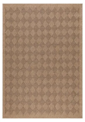 Produktbild von Carpetsale24 Indoor Outdoor-Teppich Flachgewebe Natürlicher Sisal Look Wetterfest Wohnzimmer Balkon Küche Terrasse Boho Design Grösse: 80x250 cm