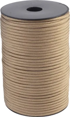 Immagine prodotto di INF Bobina da 100 metri di Paracord a 9 Corde - Corda in Fibra di Polipropilene Beige