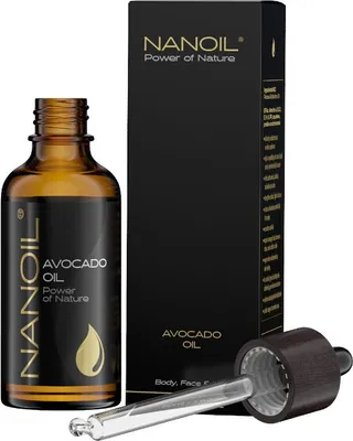 Immagine prodotto di Olio di avocado Nanoil Avocado Oil 50ml - olio naturale per la cura di viso, corpo e capelli