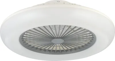 Image de Eglo 35144 SAYULITA-L LED triple ventilateur 3x12,6W Ø550mm Blanc Gris Milky couleur de lumière réglable dimmable