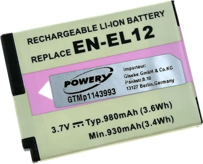 Image de Batterie pour Nikon Coolpix S8000